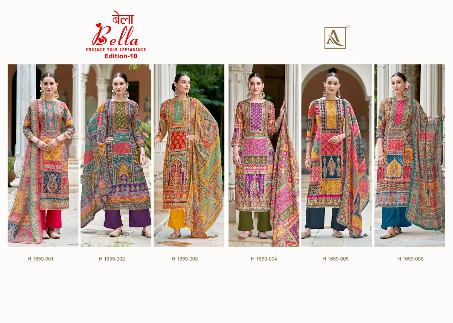 Bella Edition 10 Alok Muslin Pant Style Suits Exporter Gujarat