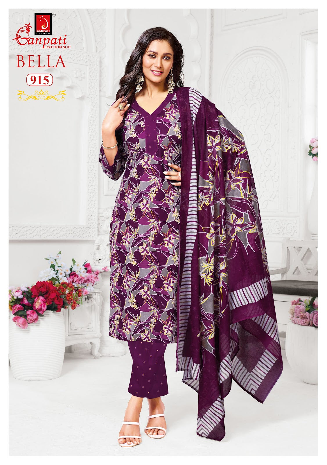 Bella Vol 9 Ganpati Cotton Pant Style Suits Wholesale
