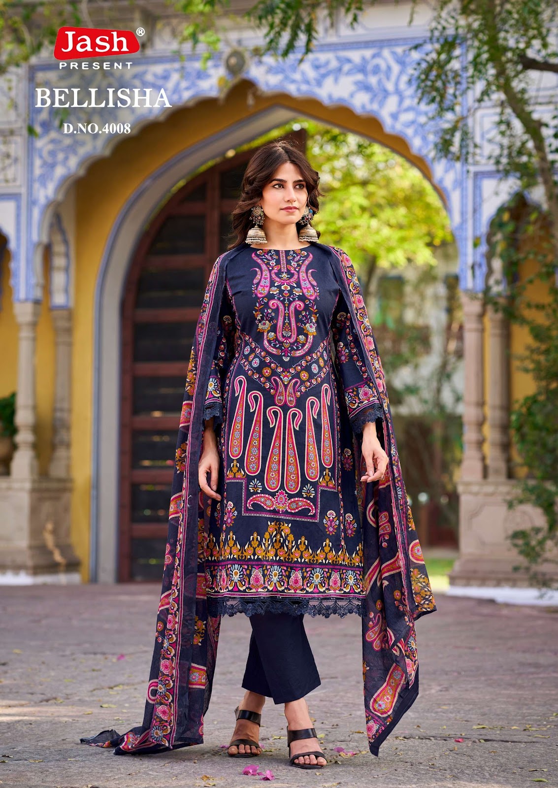 Bellisha Vol 4 Jash Cotton Karachi Salwar Suits Wholesale Price