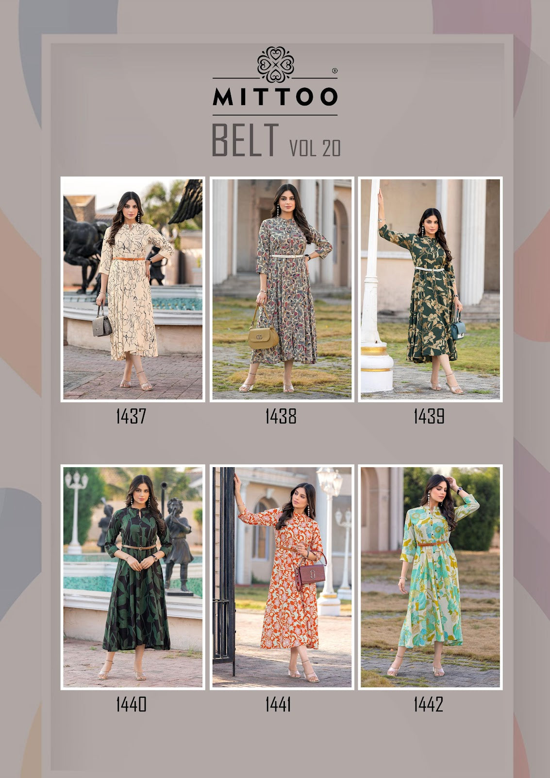 Belt Vol 20 Mittoo Rayon One Piece Dress Supplier Ahmedabad