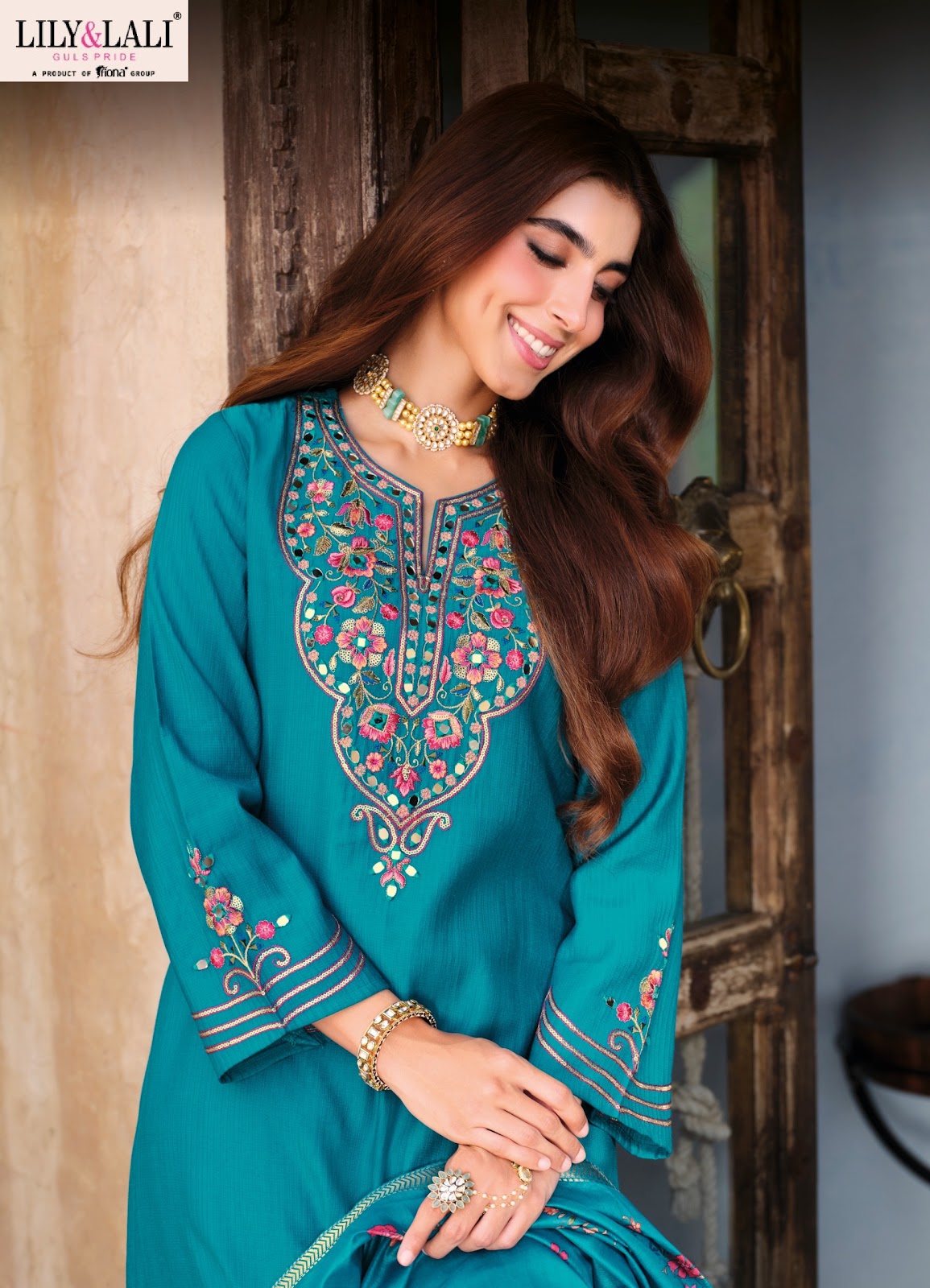 Berlin Lily Lali Viscose Silk Readymade Anarkali Suits Wholesaler Gujarat