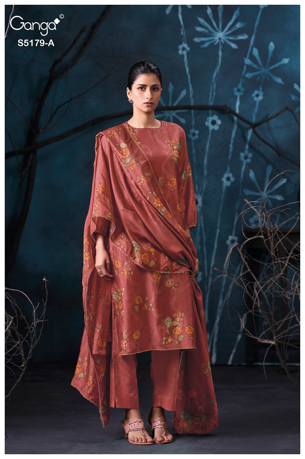 Beryssa S5179 Ganga Russian Silk Pant Style Suits Supplier India