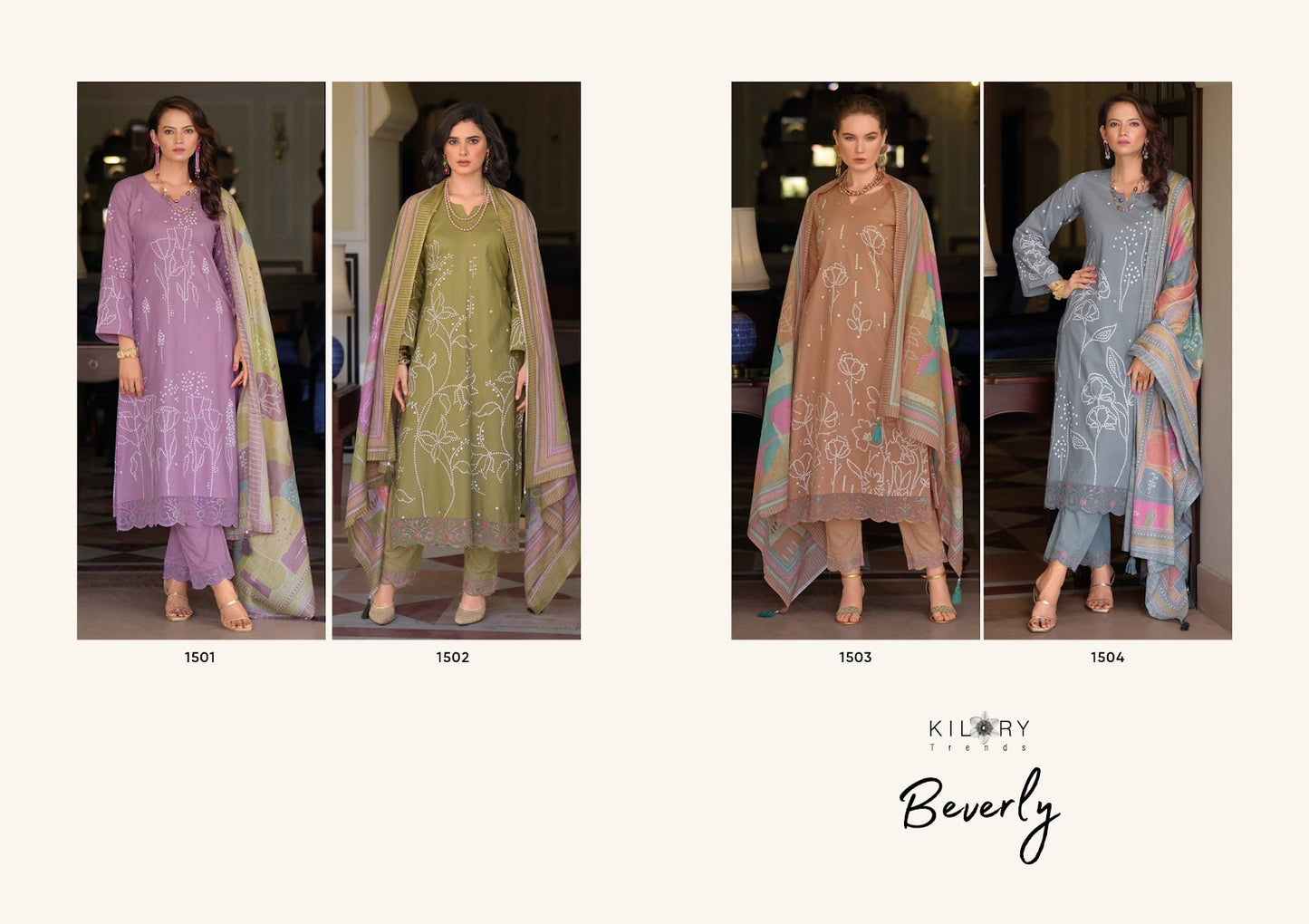 Beverly Kilory Pure Cotton Pant Style Suits Manufacturer Gujarat