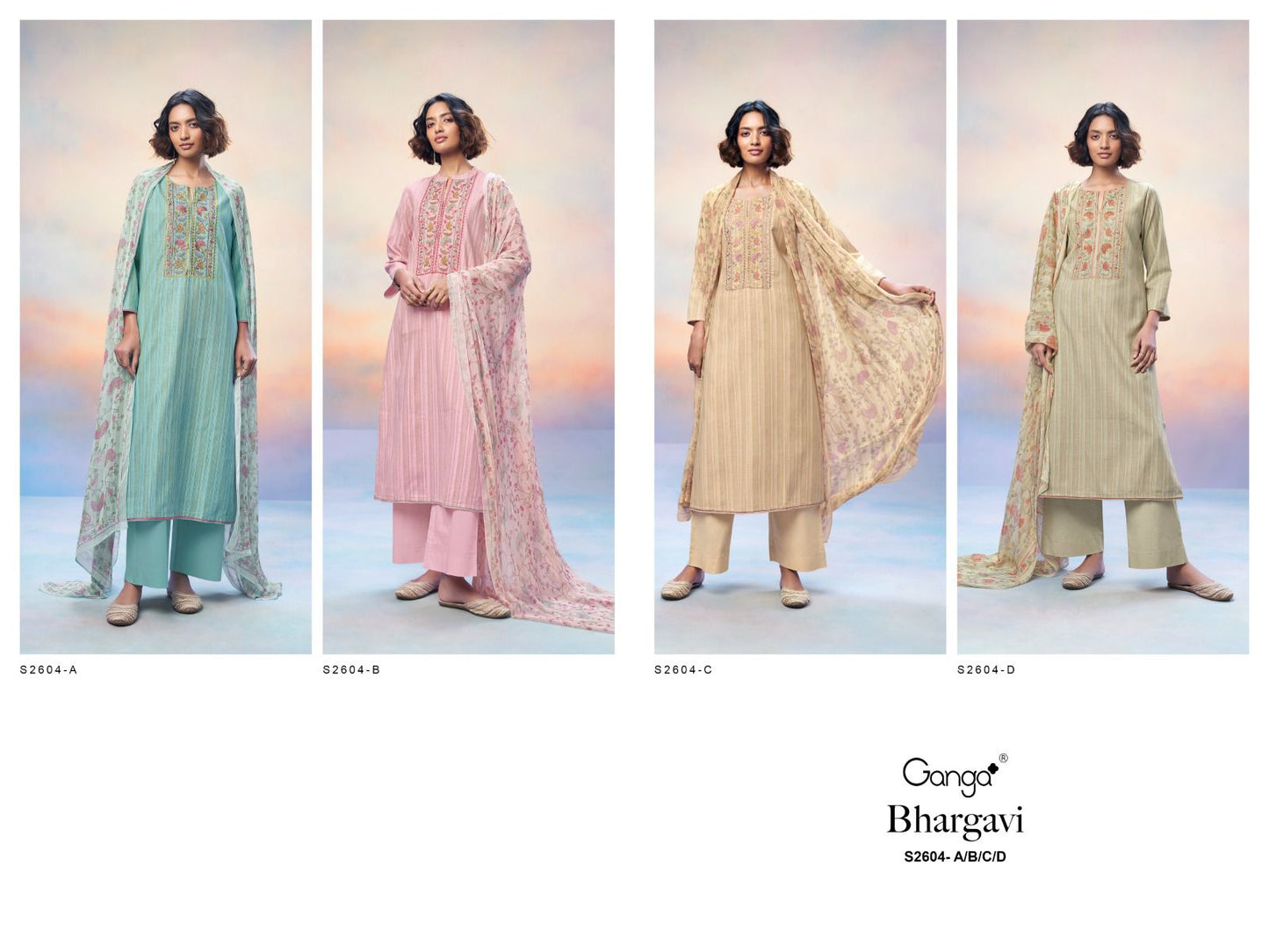 Bhargavi 2604 Ganga Woven Plazzo Style Suits Supplier