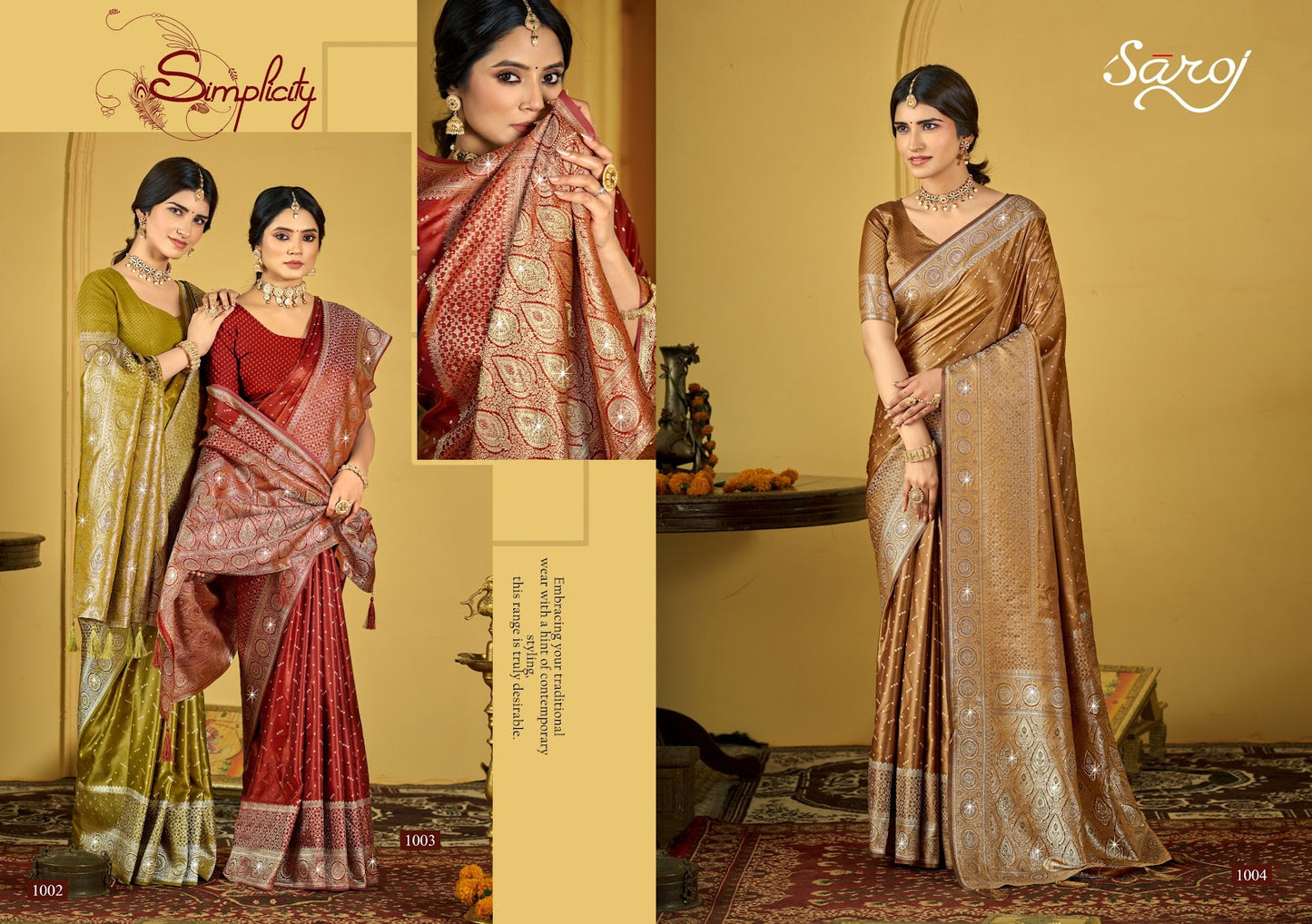 Bhavika Satin Saroski Vol 3 Saroj Sarees Wholesaler Gujarat