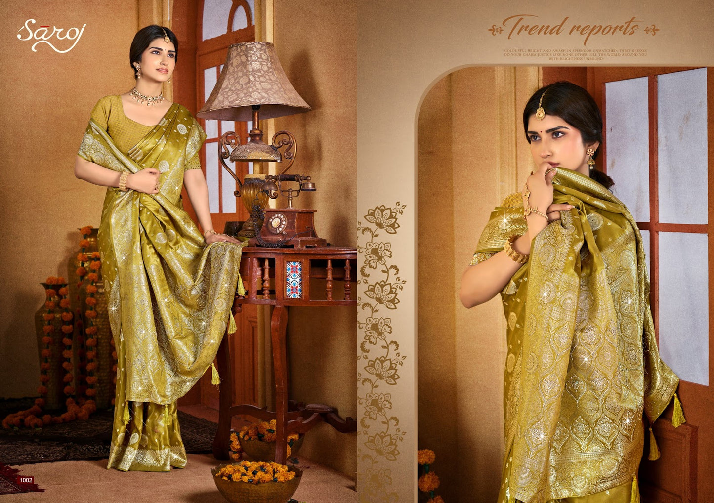Bhavika Satin Saroski Vol 5 Saroj Sarees Manufacturer