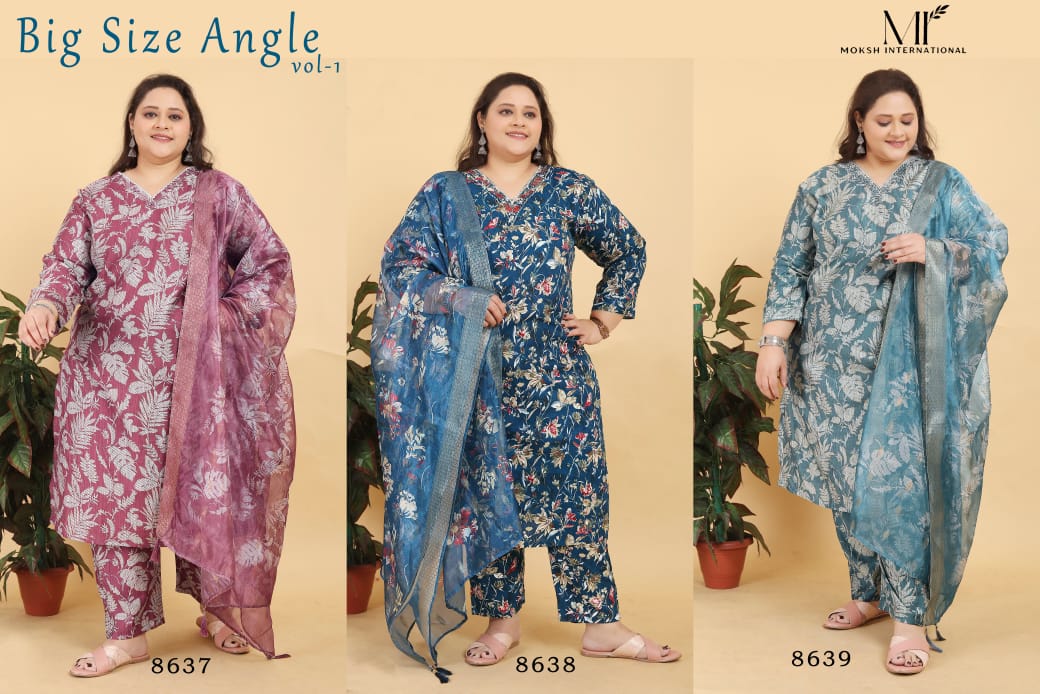 Big Size Angle Vol 1 Moksh Viscose Readymade Suits Wholesale Price