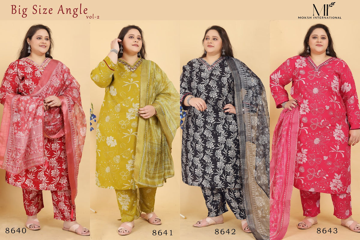 Big Size Angle Vol 2 Moksh Readymade Suits Wholesale