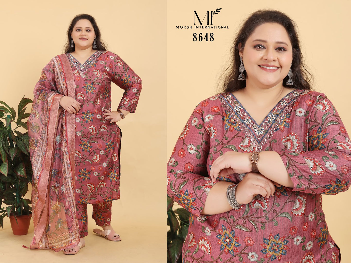 Big Size Royal Vol 2 8647 -8648 Moksh Premium Viscose Readymade Suits Wholesaler Ahmedabad