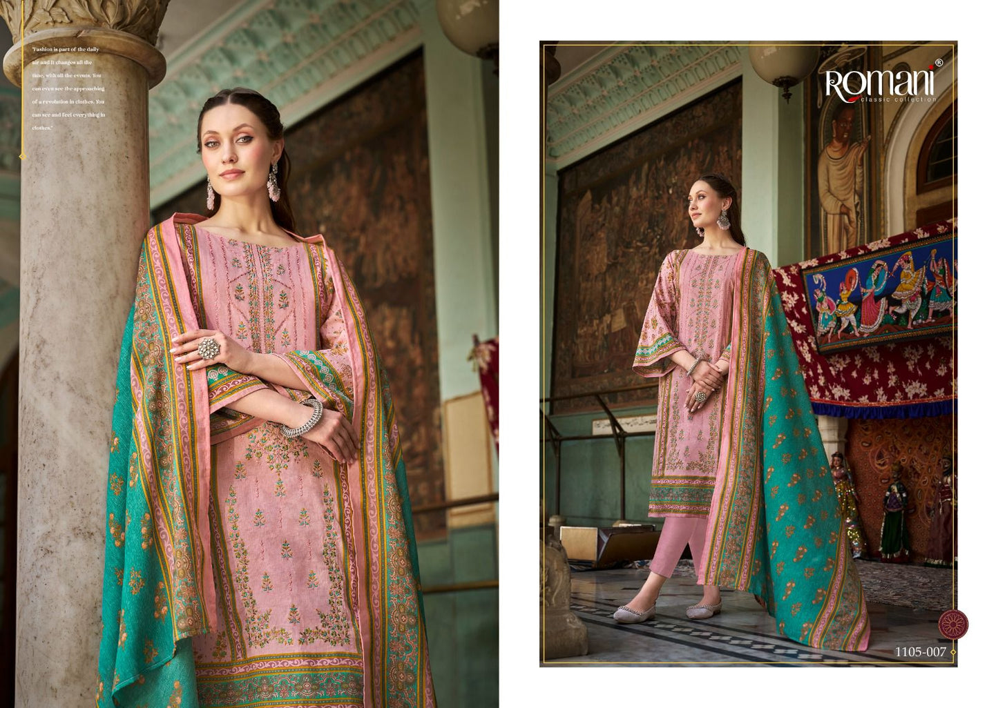 Bin Kareem Romani Cotton Karachi Salwar Suits Wholesaler Gujarat