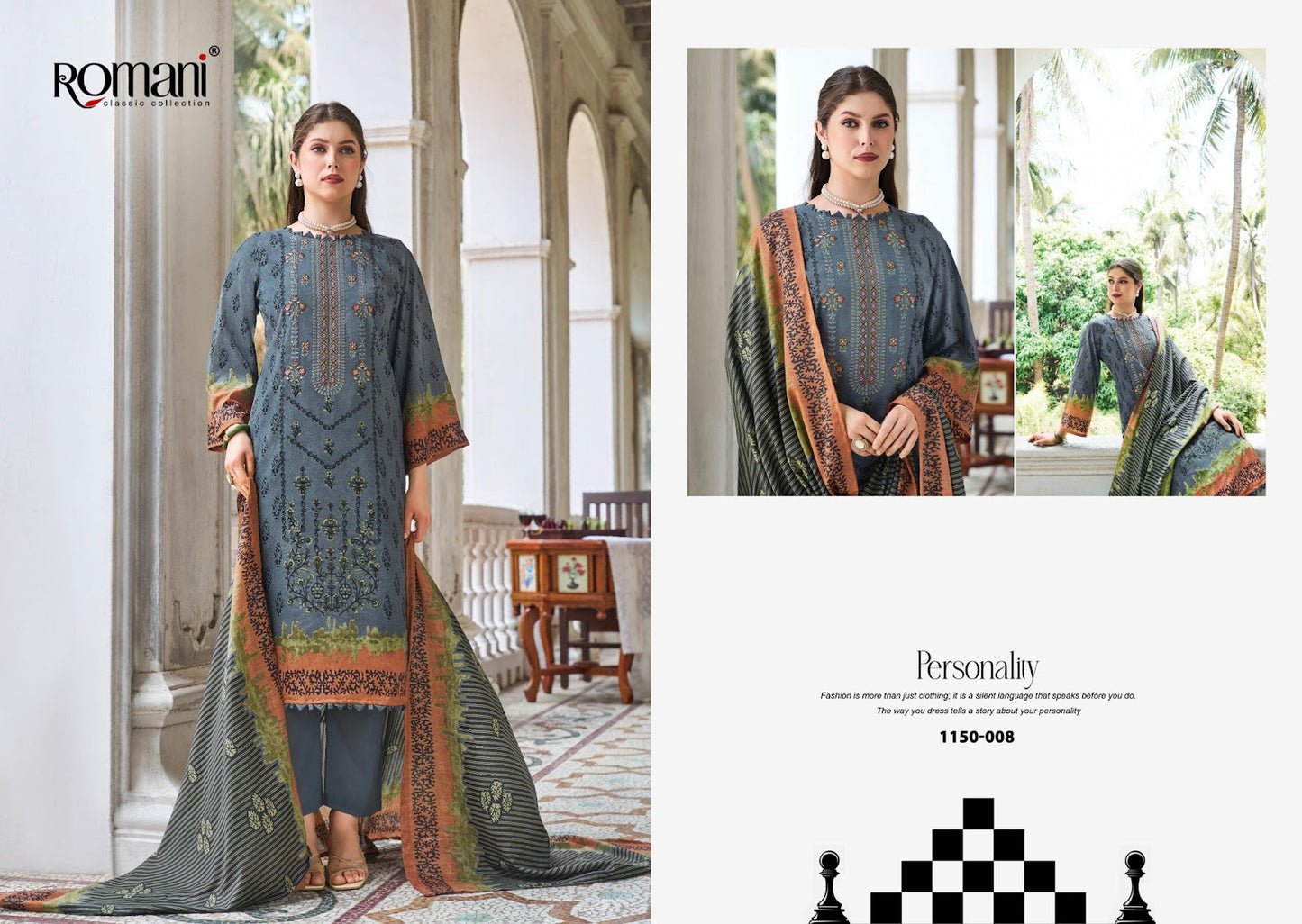 Bin Kareem Vol 4 Romani Mix Cotton Karachi Salwar Suits Supplier Ahmedabad
