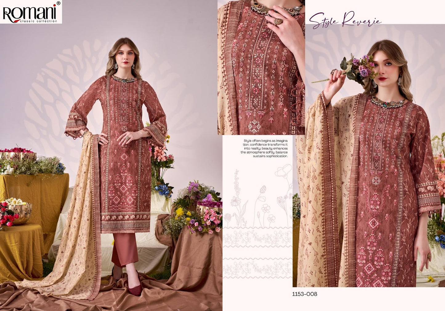 Bin Kareem Vol 5 Romani Mix Cotton Karachi Salwar Suits Manufacturer Ahmedabad