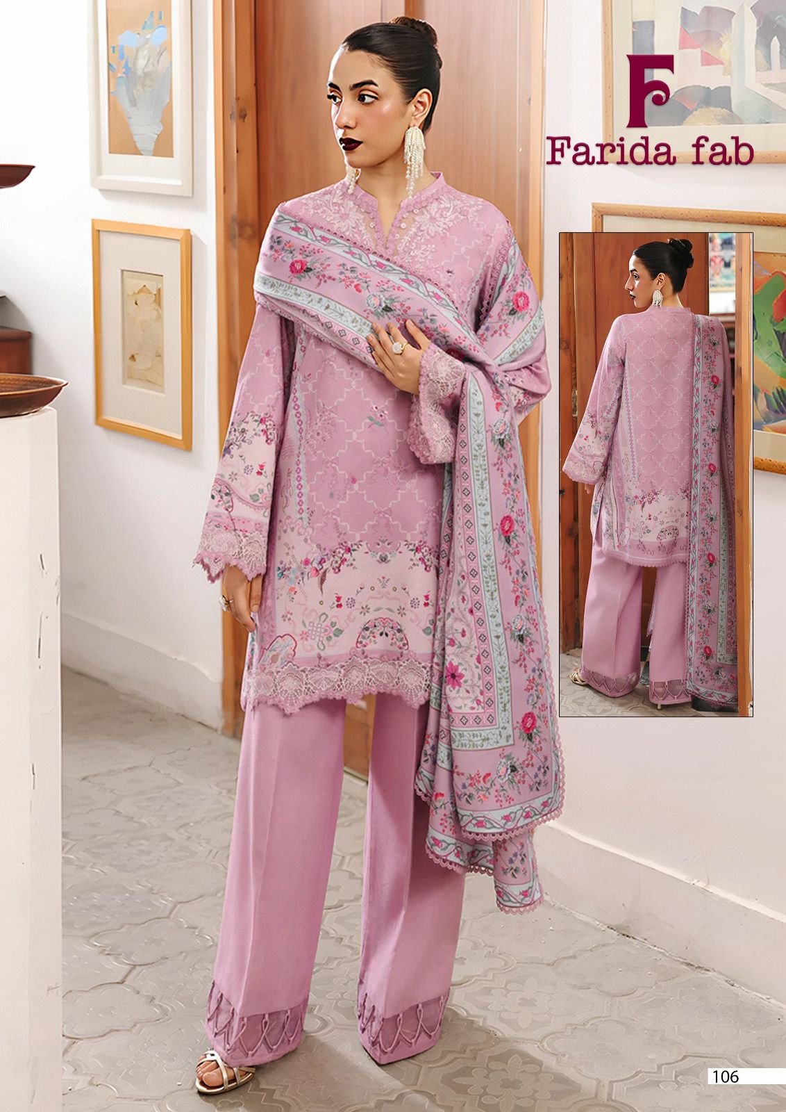 Bin Saeed Farida Fab Mix Cotton Karachi Salwar Suits Wholesaler India
