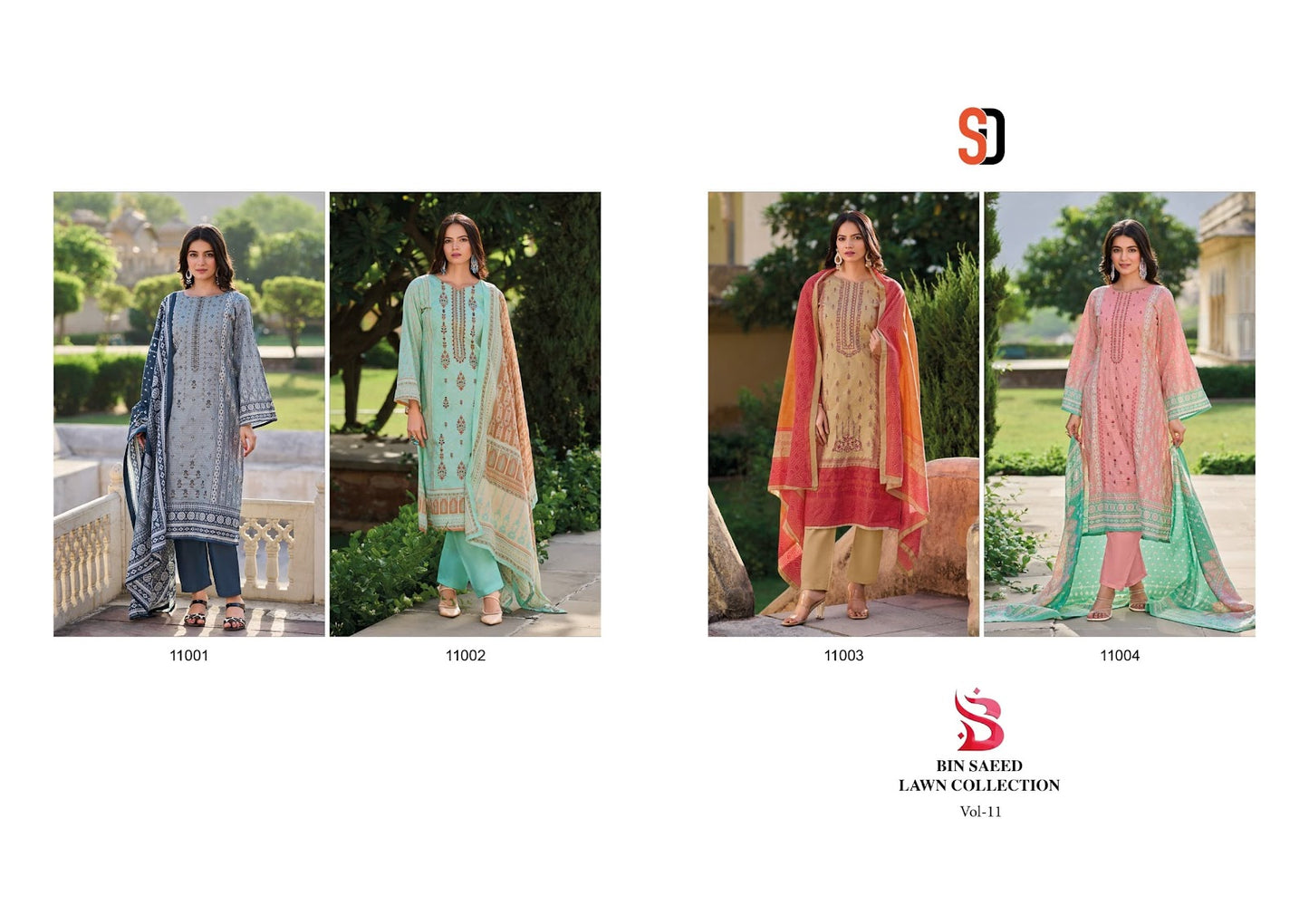 Bin Saeed Lawn Collection Vol 11 Shraddha Designer Cotton Karachi Salwar Suits Manufacturer Gujarat