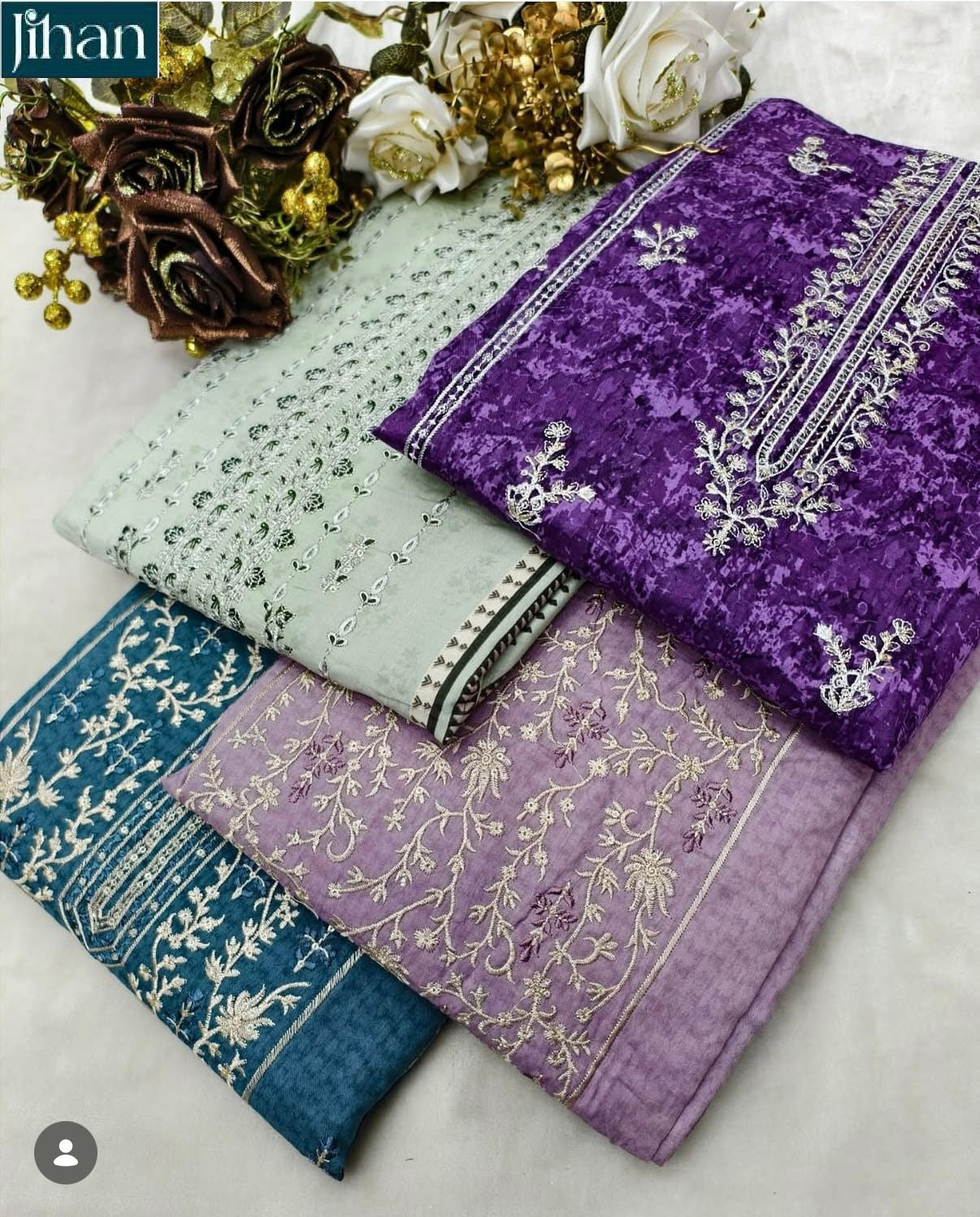 Bin Saeed Vol 19 Jihan Pure Lawn Karachi Salwar Suits Wholesale Price