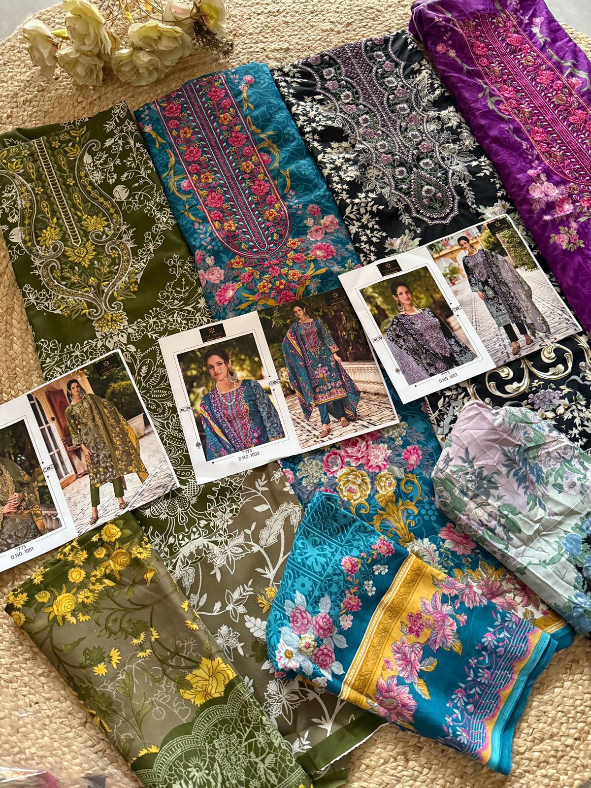 Bin Saeed Vol 1 Aaliz Prints Cotton Karachi Salwar Suits Wholesaler Gujarat