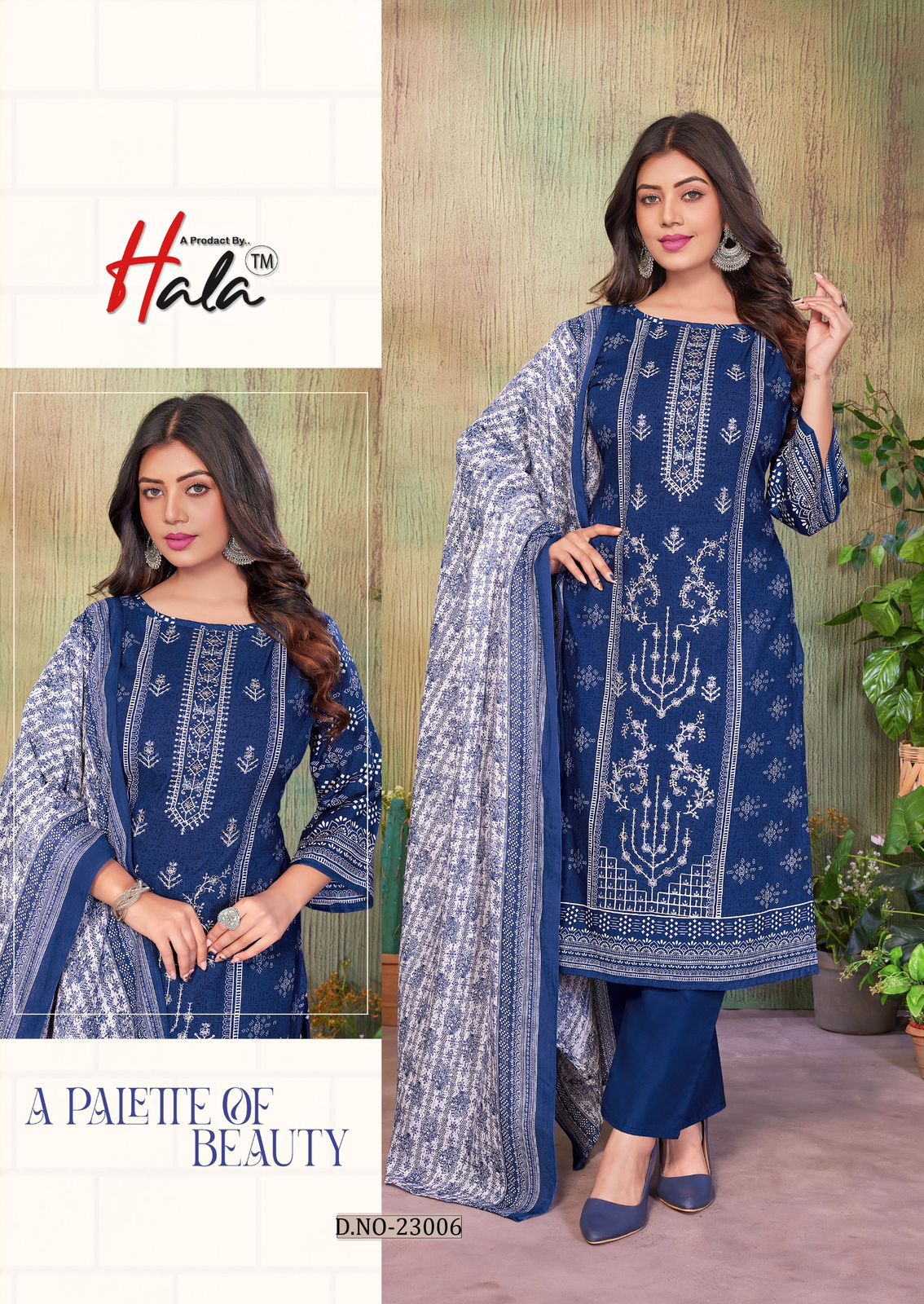 Bin Saeed Vol 23 Hala Mix Cotton Karachi Salwar Suits Wholesale Rate