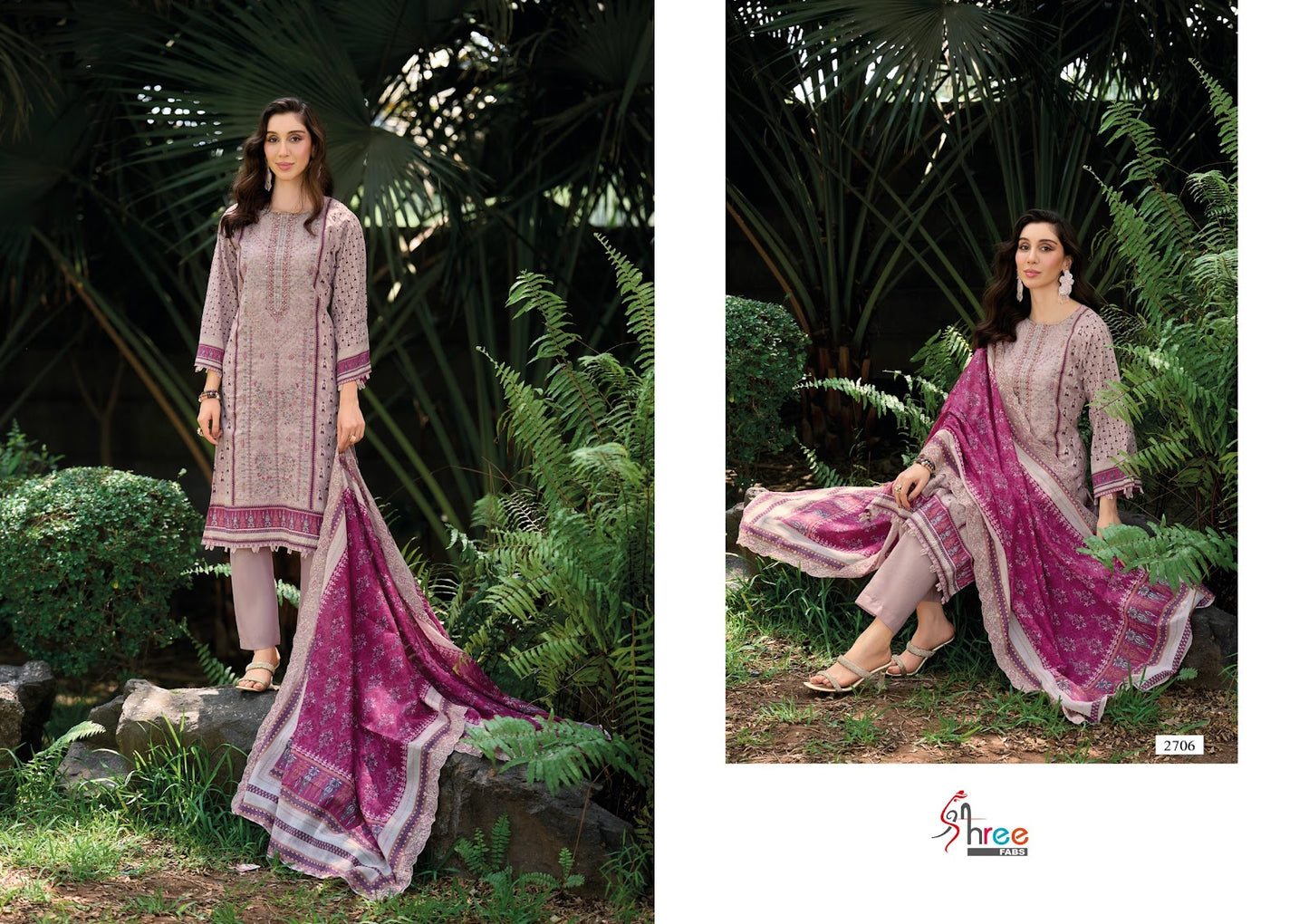 Bin Saeed Vol 27 Lawn Collection Shree Fabs Cotton Karachi Salwar Suits Supplier
