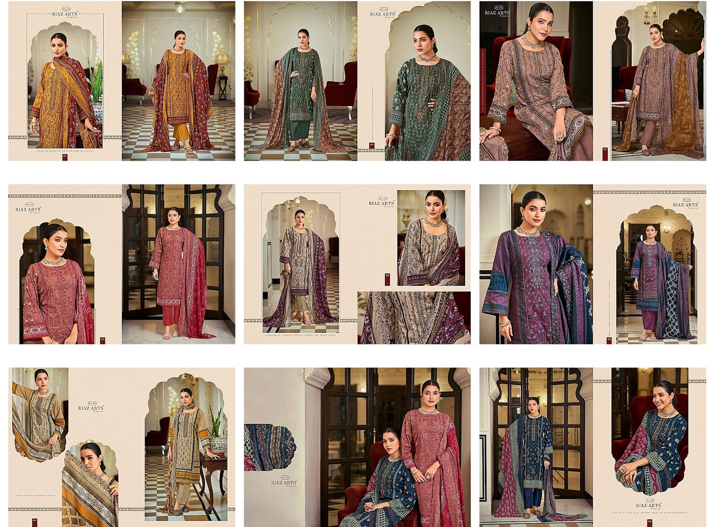 Bin Saeed Vol 4 Riaz Art Cotton Karachi Salwar Suits Wholesale Price