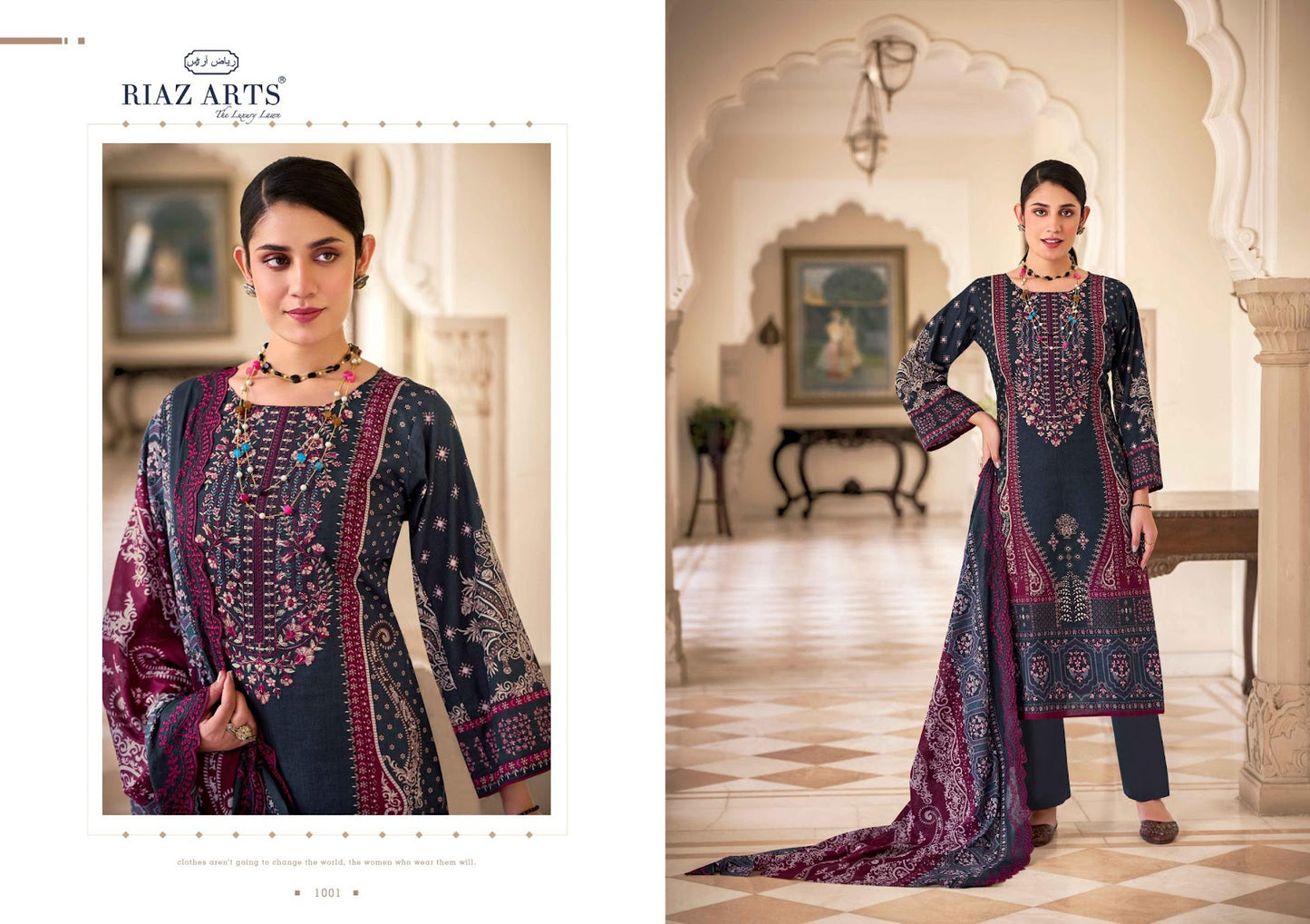 Bin Saeed Vol 9 Riaz Art Cotton Karachi Salwar Suits Wholesaler Ahmedabad