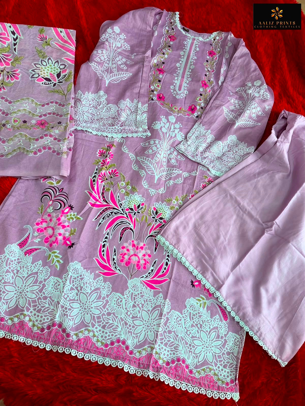 Bin Saheed Vol 17 Aaliz Prints Mix Cotton Karachi Readymade Suits Manufacturer Ahmedabad