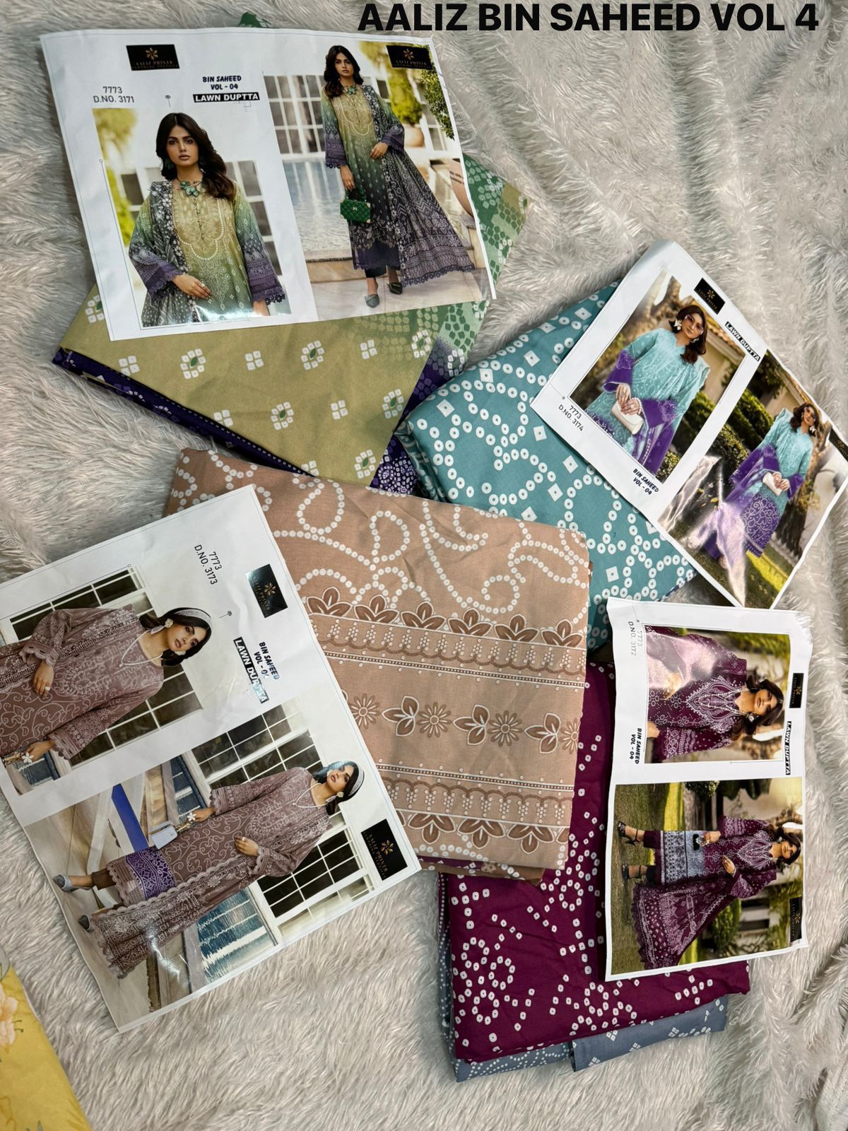 Bin Saheed Vol 4 Aaliz Prints Cotton Karachi Salwar Suits Exporter