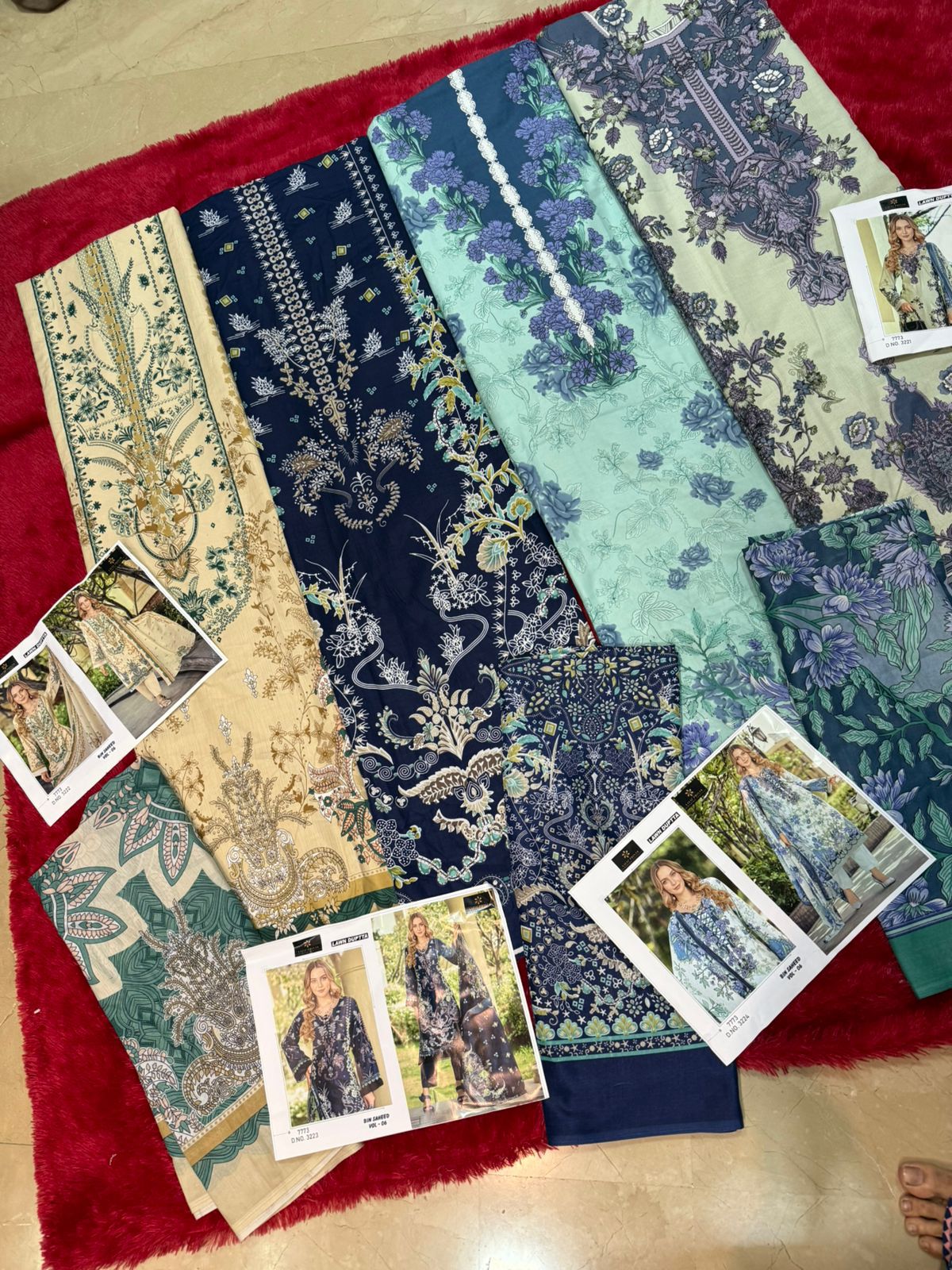 Bin Saheed Vol 6 Aaliz Prints Mix Cotton Karachi Salwar Suits Wholesale Rate