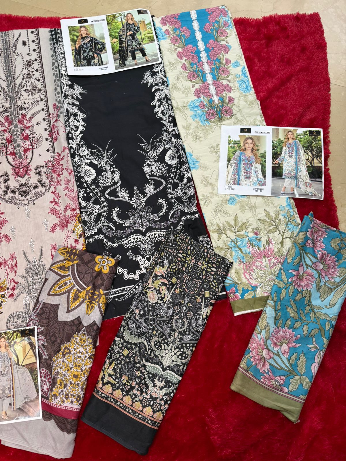 Bin Saheed Vol 7 Aaliz Prints Mix Cotton Karachi Salwar Suits Wholesaler