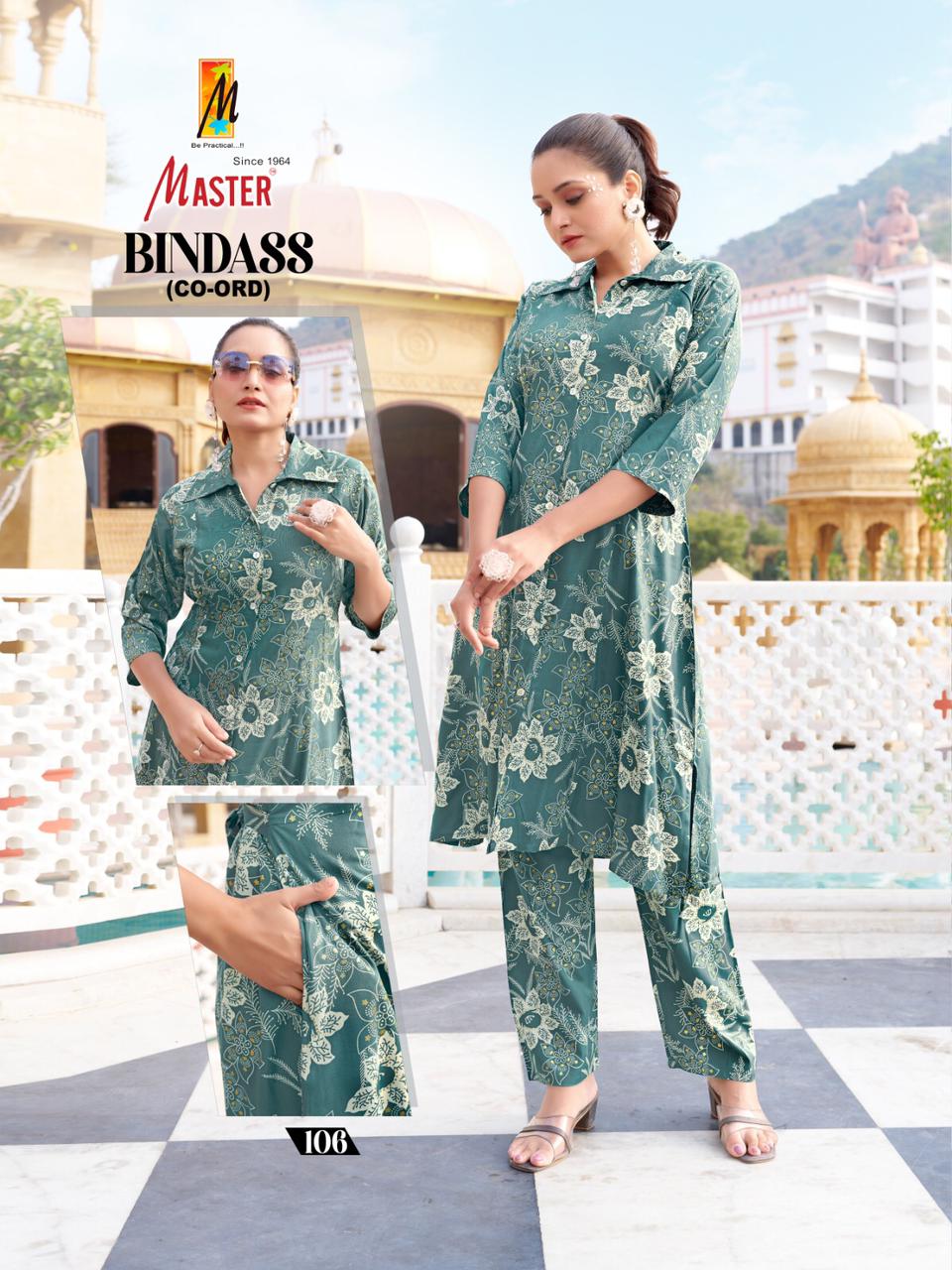 Bindass Master Rayon Co Ord Set Wholesale Price