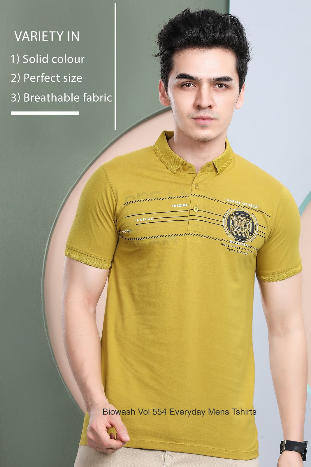 Biowash Vol 554 Everyday Mens Tshirts Supplier Gujarat
