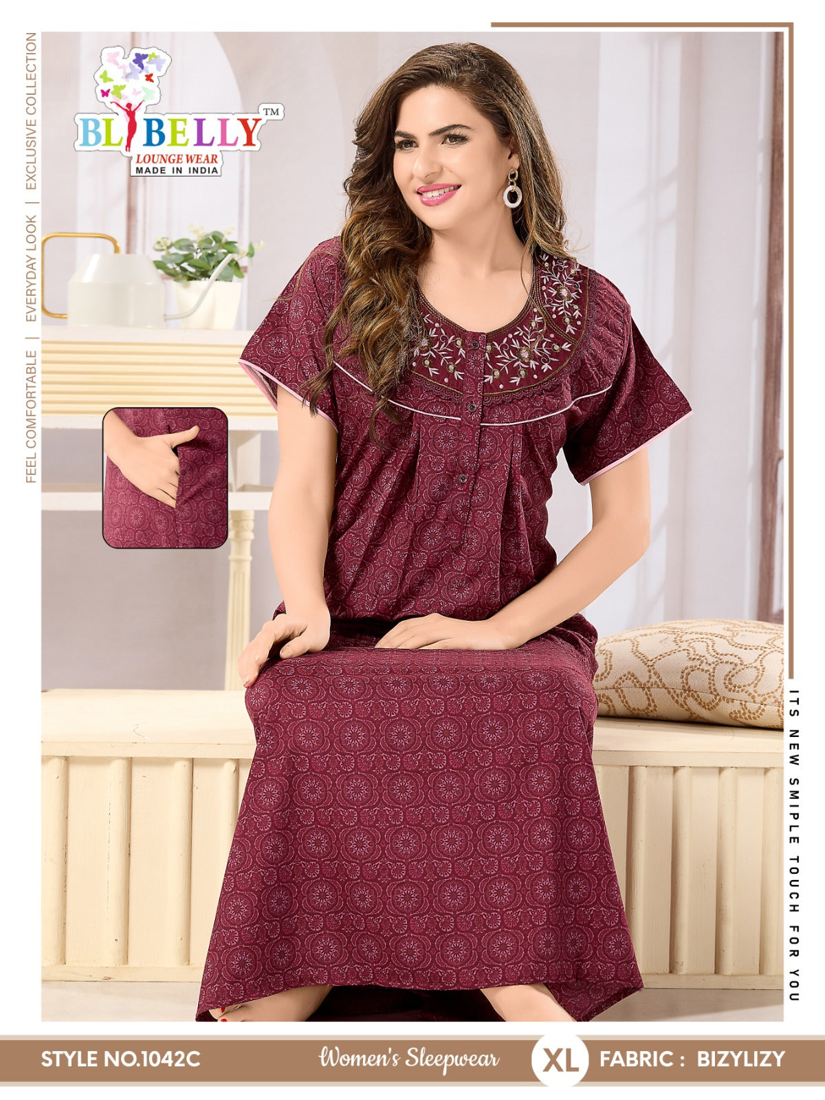 Bizylizy Belly Night Gowns Wholesaler India
