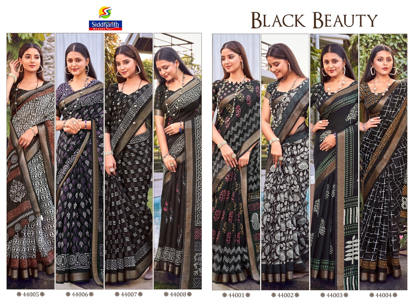 Black Beauty Part 01 Siddhanth Cotton Sarees Manufacturer Gujarat