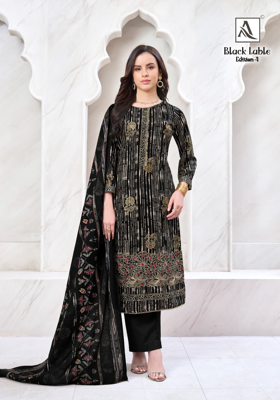 Black Lable Edition 4 Alok Viscose Reyon Karachi Salwar Suits Wholesaler India