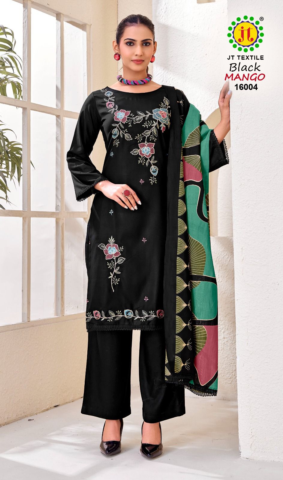 Black Mango Vol 16 Jt Rayon Pant Style Suits Wholesale Price