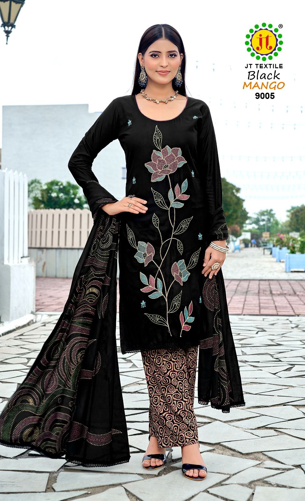 Black Mango Vol 9 Jt Rayon Pant Style Suits Manufacturer Ahmedabad