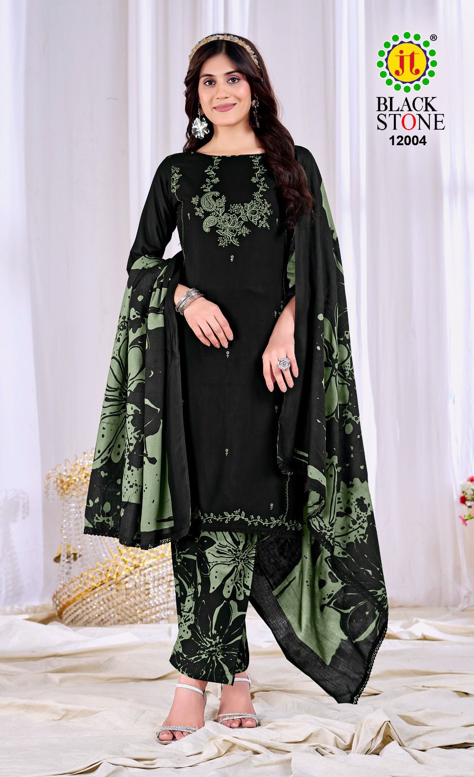 Black Stone Vol 12 Jt Rayon Pant Style Suits Exporter India