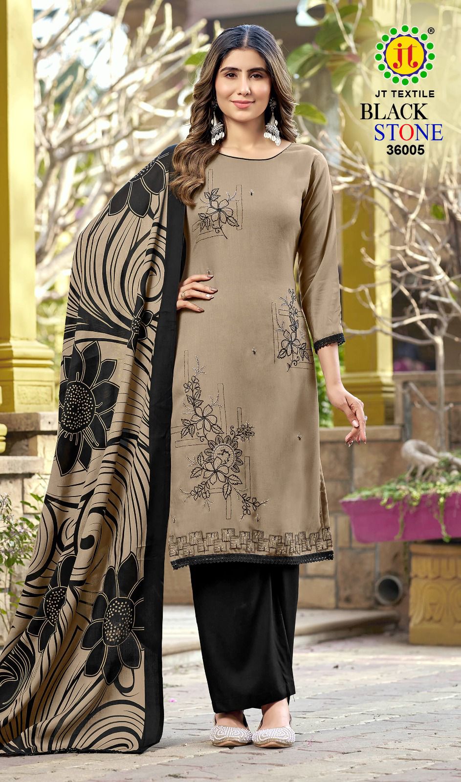 Black Stone Vol 36 Jt Rayon Pant Style Suits Exporter