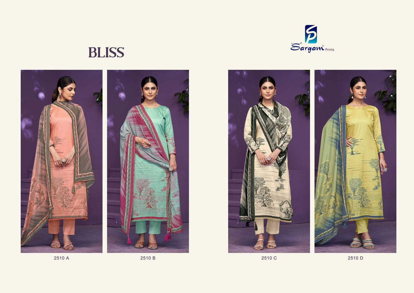 Bliss Sargam Prints Pure Jam Pant Style Suits Manufacturer Ahmedabad