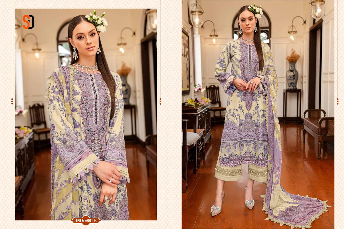 Bliss Vol 6 Shraddha Designer Lawn Cotton Pakistani Patch Work Suits Wholesaler Ahmedabad