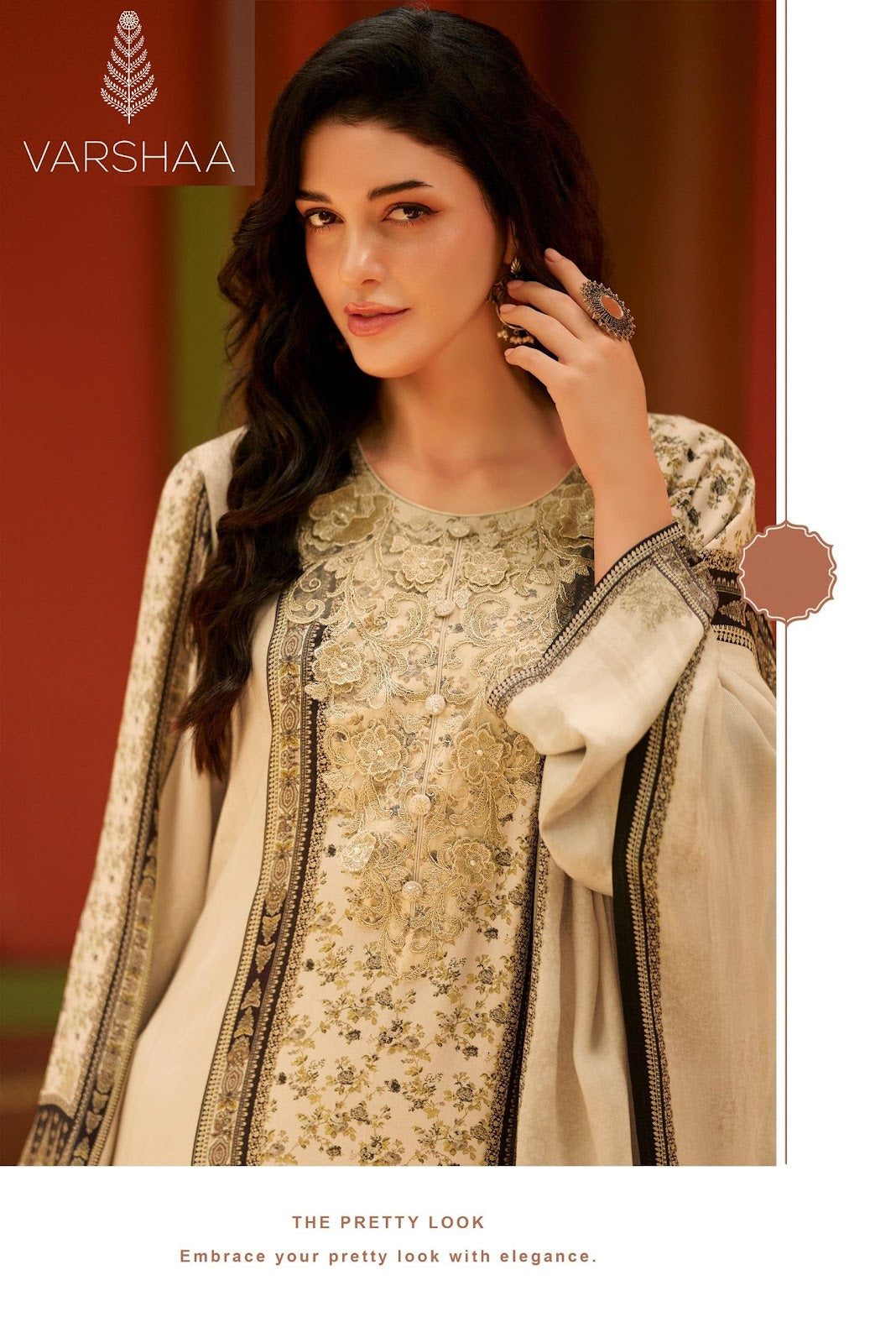Bloom Buds Varshaa Viscose Pashmina Suits Supplier India