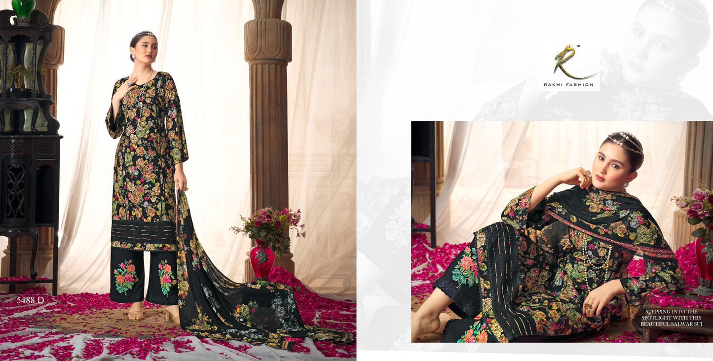 Blossom Paradise Rakhi Fashion Pashmina Suits Wholesaler