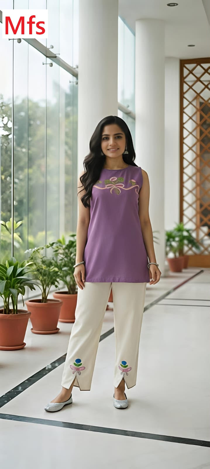 Boat Neckline Mfs Cotton Co Ord Set Wholesaler Gujarat