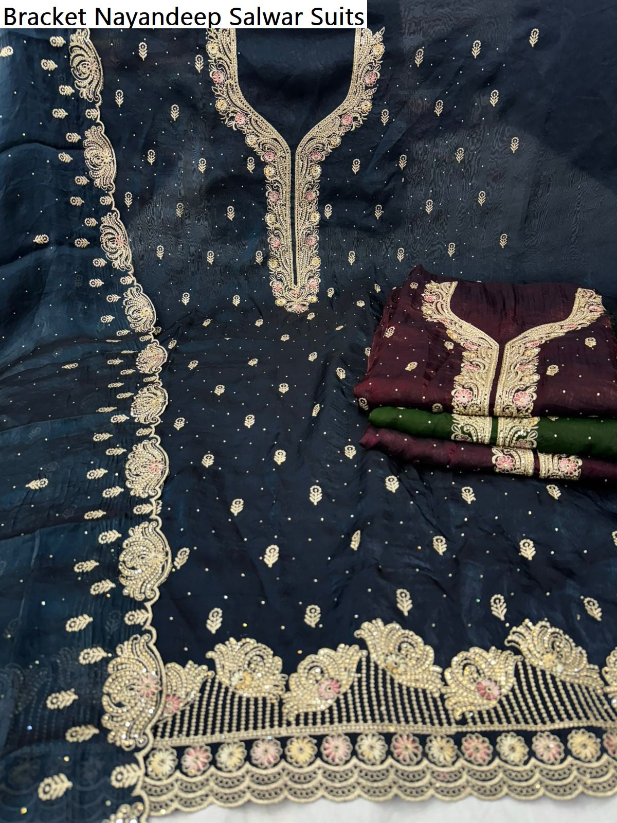 Bracket Nayandeep Satin Salwar Suits Supplier