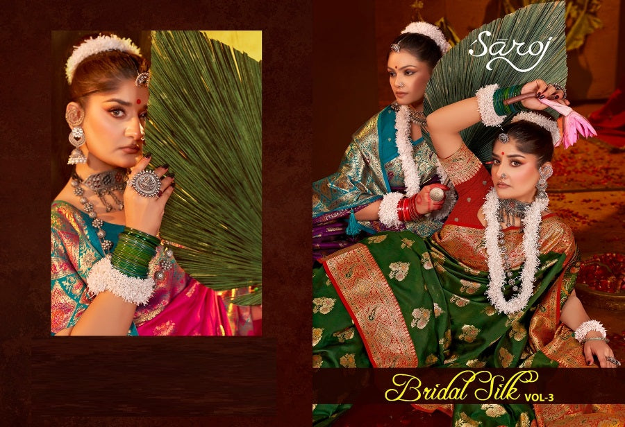 Bridal Silk Vol 3 Saroj Sarees Wholesale Price
