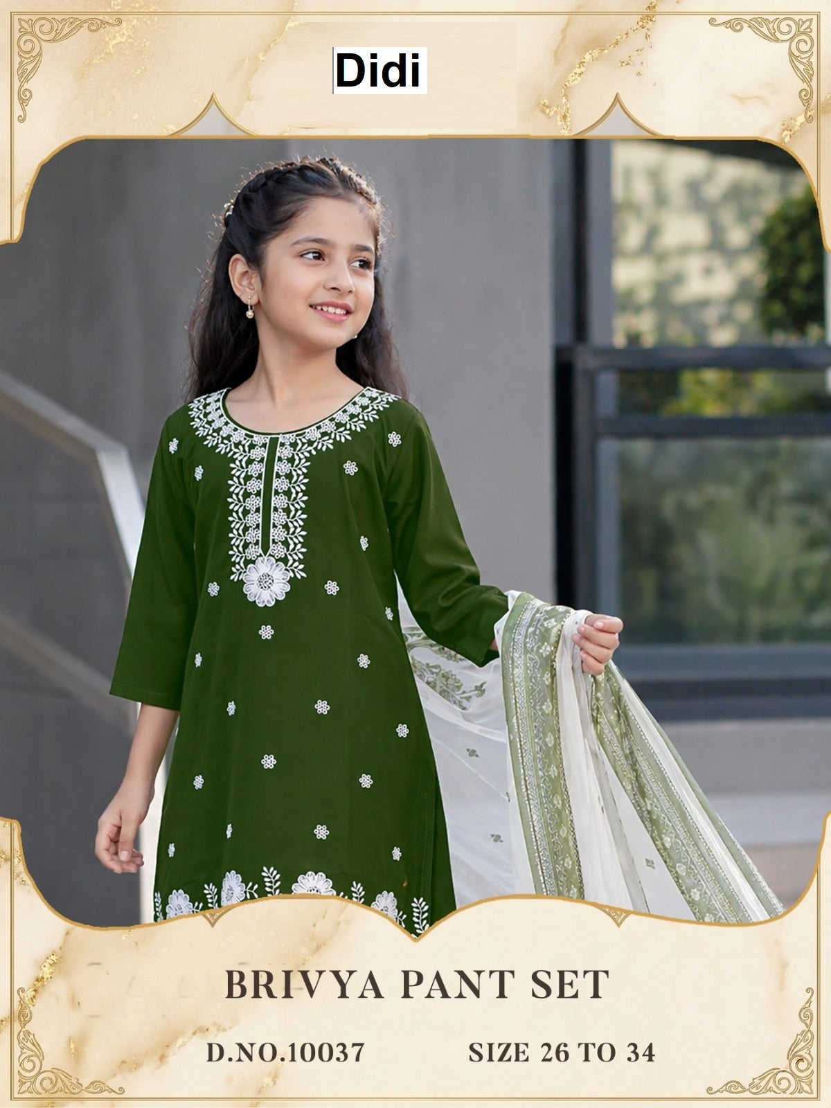 Brivya Dn 10037 Didi Roman Silk Girls Readymade Pant Suits Exporter Ahmedabad
