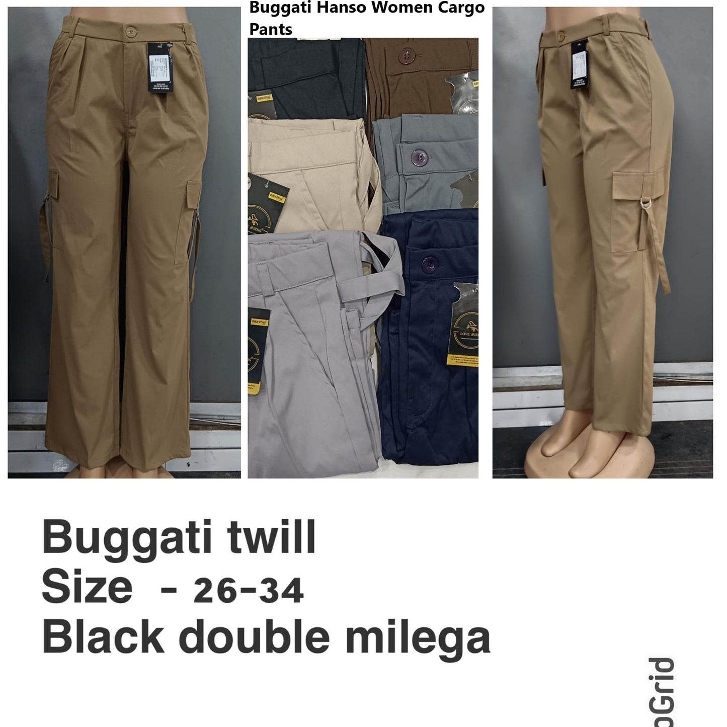 Buggati Hanso Twill Women Cargo Pants Wholesale Rate