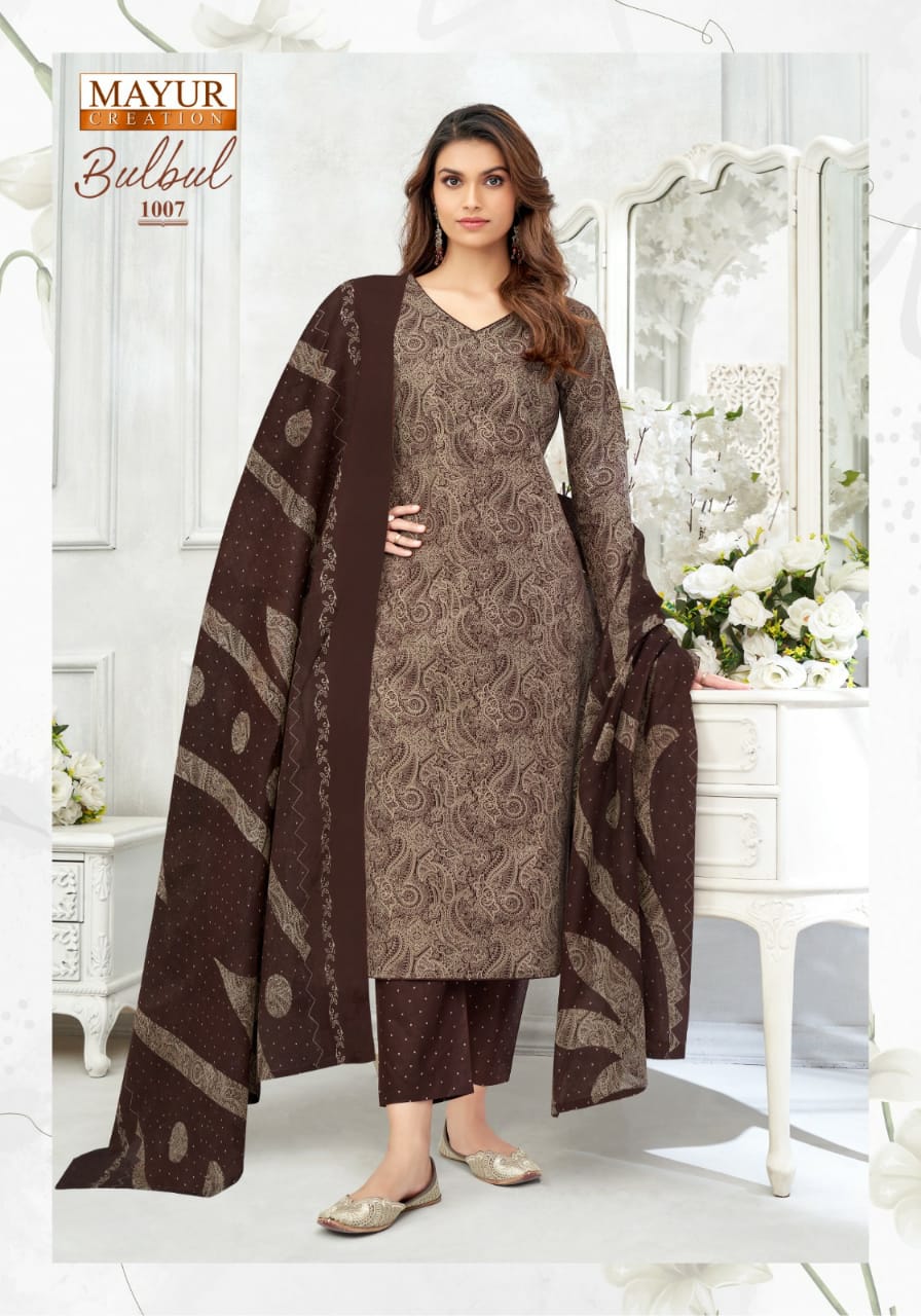 Bulbul Vol 1 Mayur Creation Readymade Cotton Pant Suits Exporter Ahmedabad