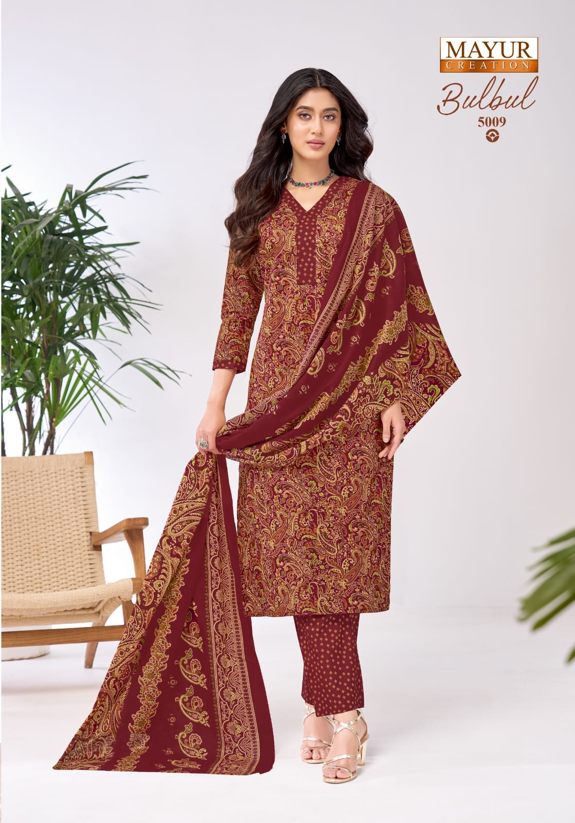 Bulbul Vol 5 Mayur Creation Cotton Dress Material Supplier India