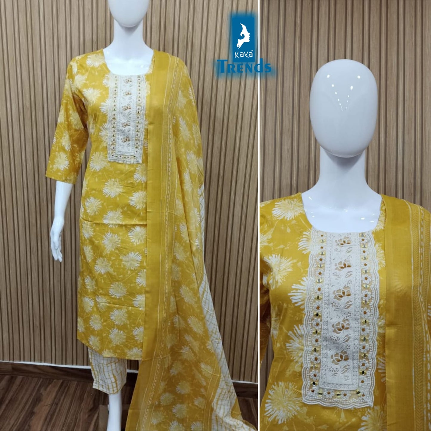 C 5164-5166 Kaya Readymade Cotton Pant Suits Exporter Ahmedabad