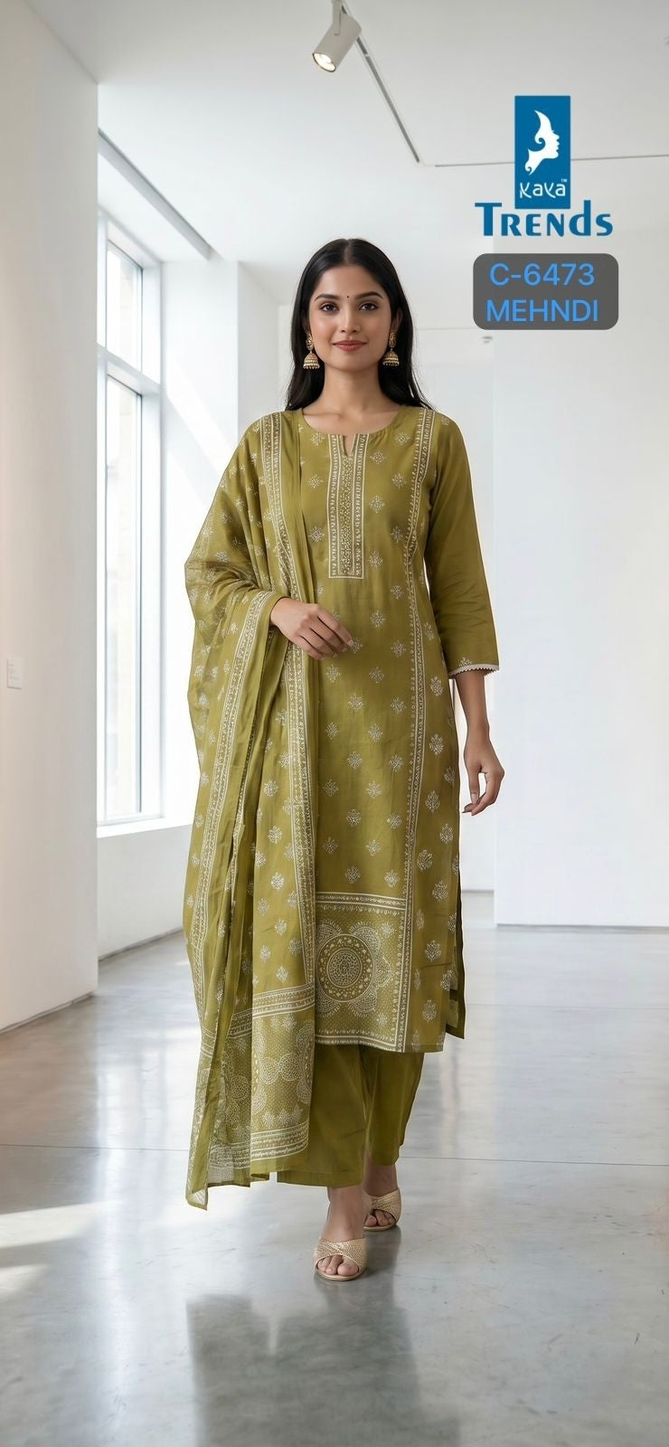 C 6473 Kaya Trends Cotton Readymade Pant Style Suits Exporter India